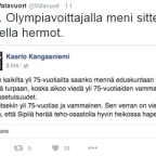 Olympiavoittaja Kaarlo Kangasniemi